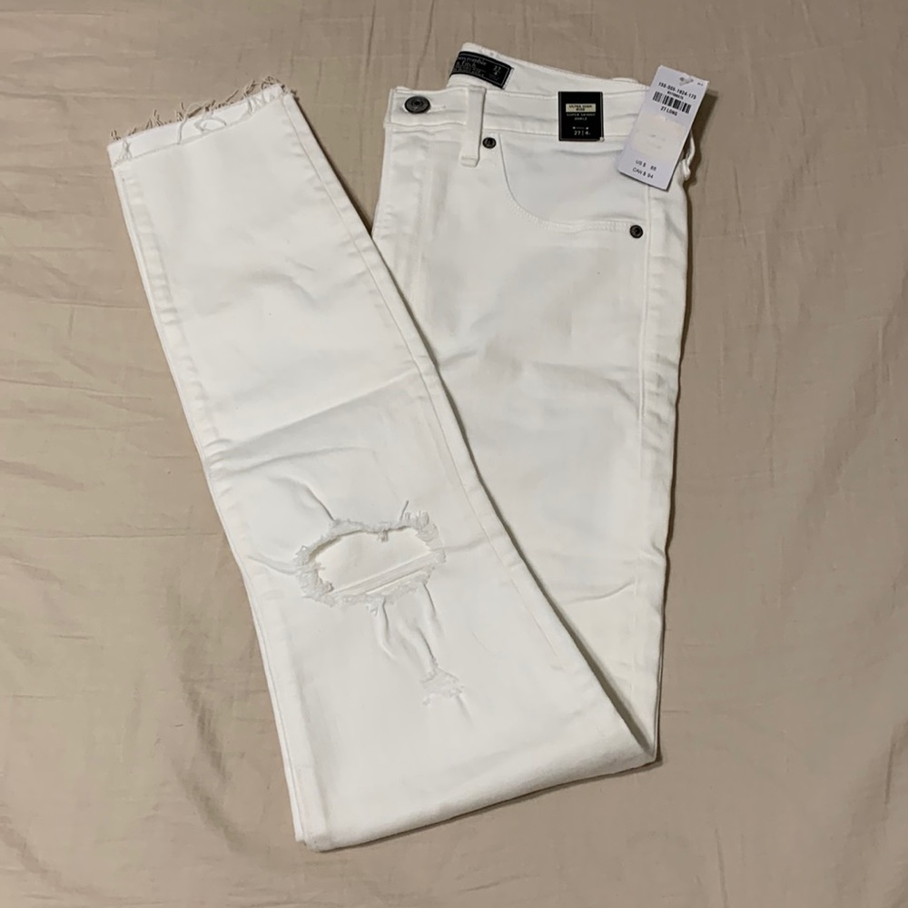 Abercrombie and fitch ultra high rise super skinny ankle